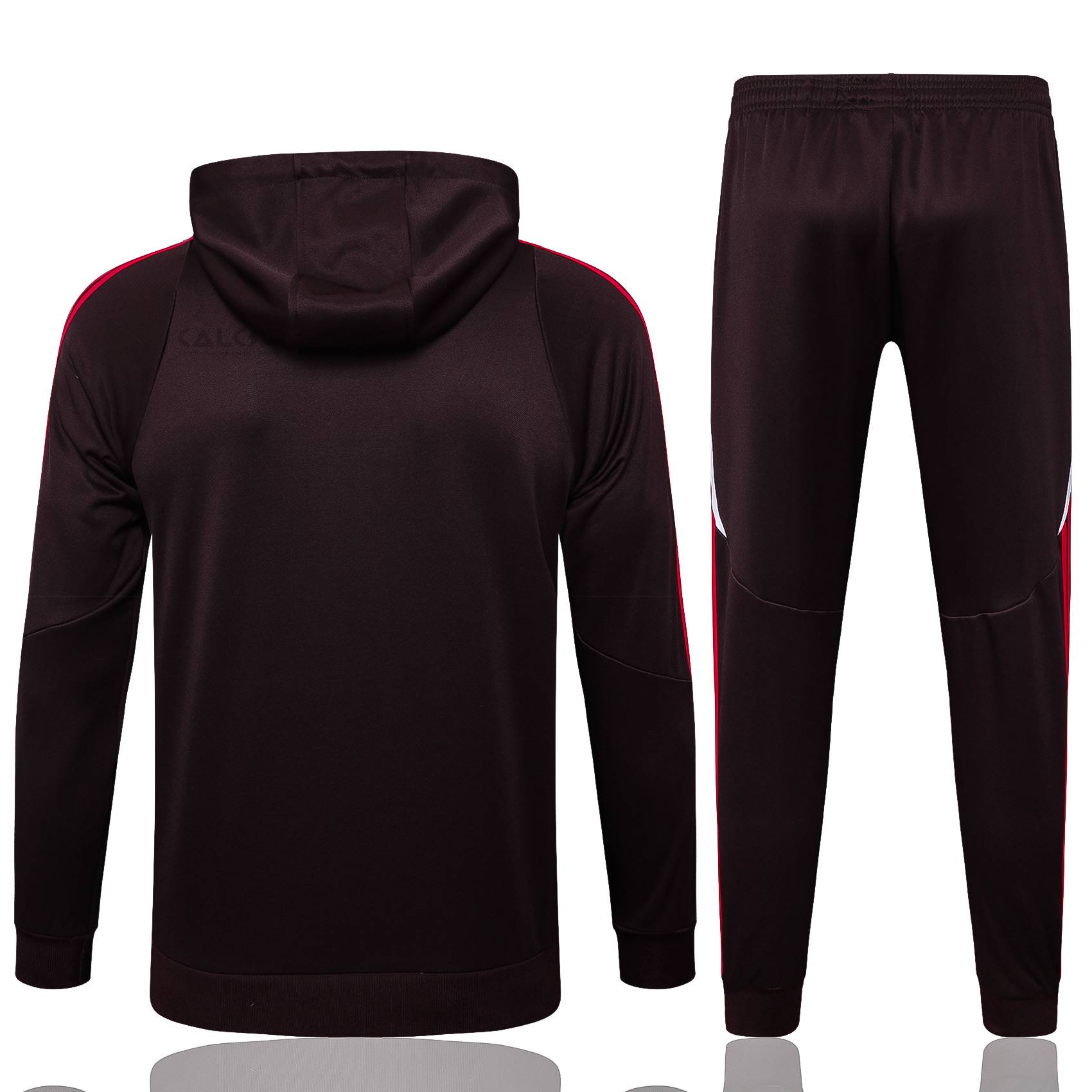 Tuta da Track di Felpa Bayern Monaco Bambino 2024-2025 Rosso Scuro